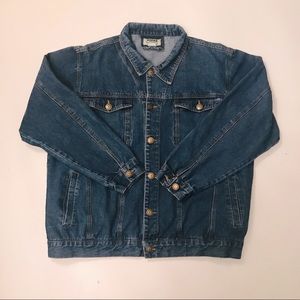 Duke Haband men’s XL blue Denim Trucker Jacket